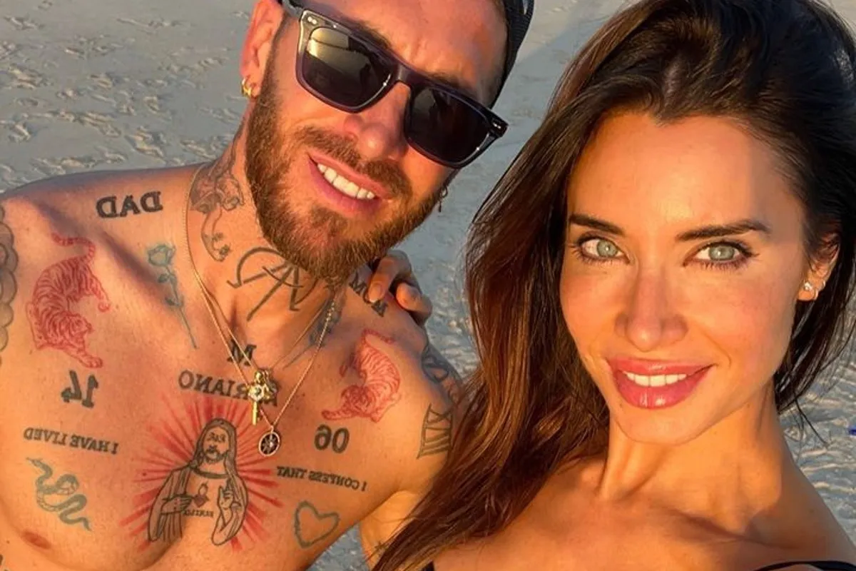 Pilar Rubio y Sergio Ramos, en una imagen de redes sociales.