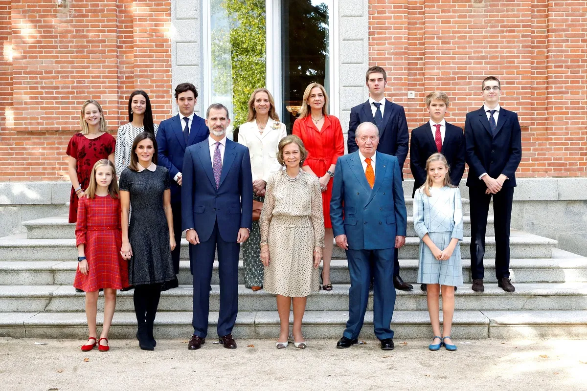 La familia del Rey al completo, en la Zarzuela.