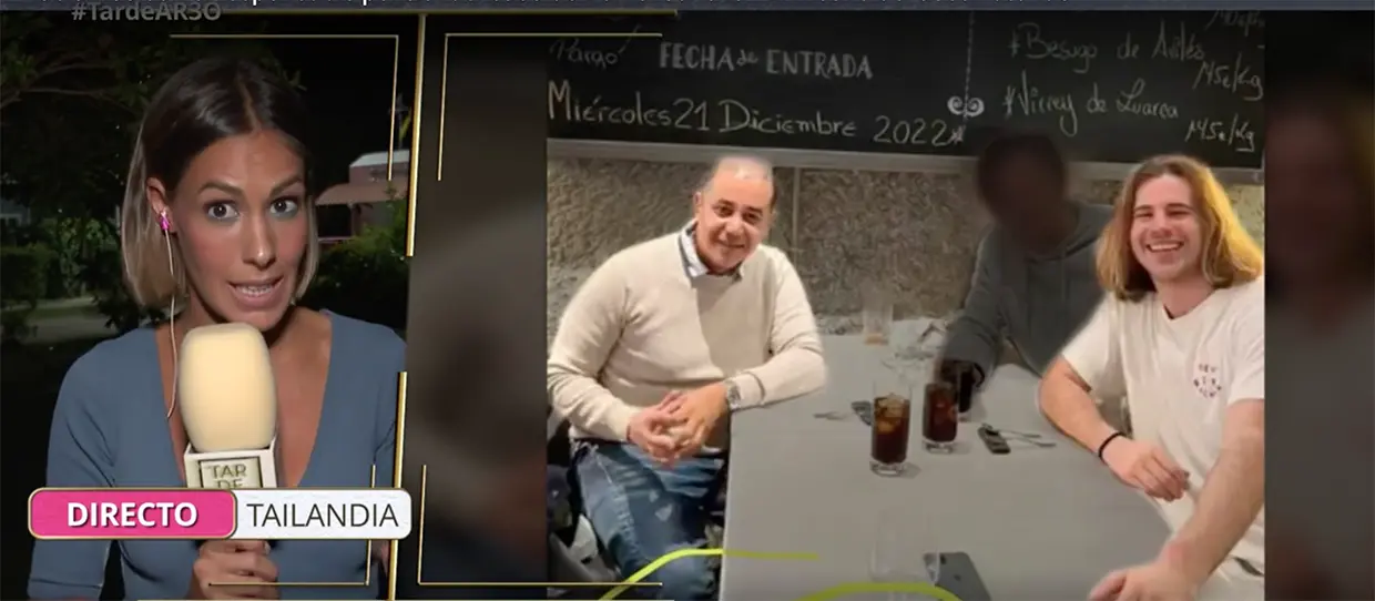 El programa ‘TardeAR’ difundió esta imagen de Edwin y Daniel tomada en diciembre del año pasado.