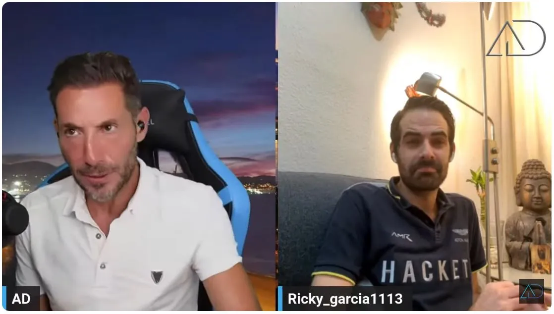 Antonio David habló durante casi 3 horas con Ricardo García en su canal de YouTube.