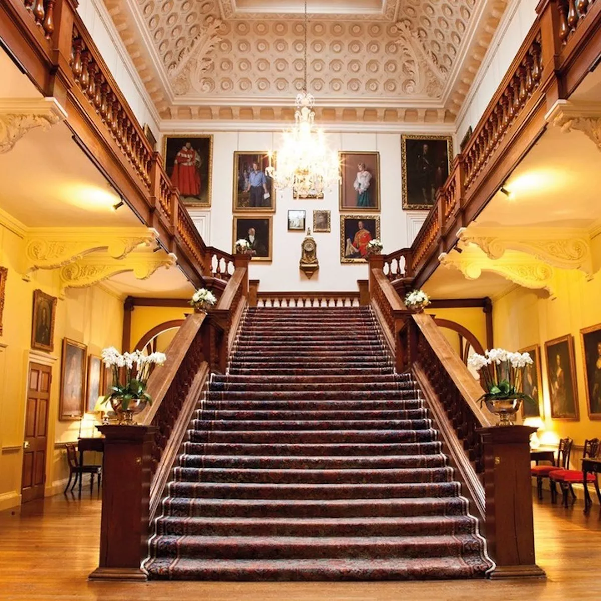 Escalera de la casa de infancia de Lady Di.