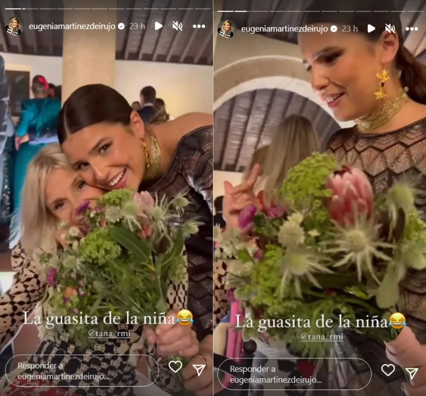 Las historias que ha compartido Eugenia Martínez de Irujo con su hija Tana (Instagram)