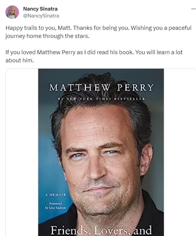 Los famosos lloran la muerte de Matthew Perry a los 54 años
