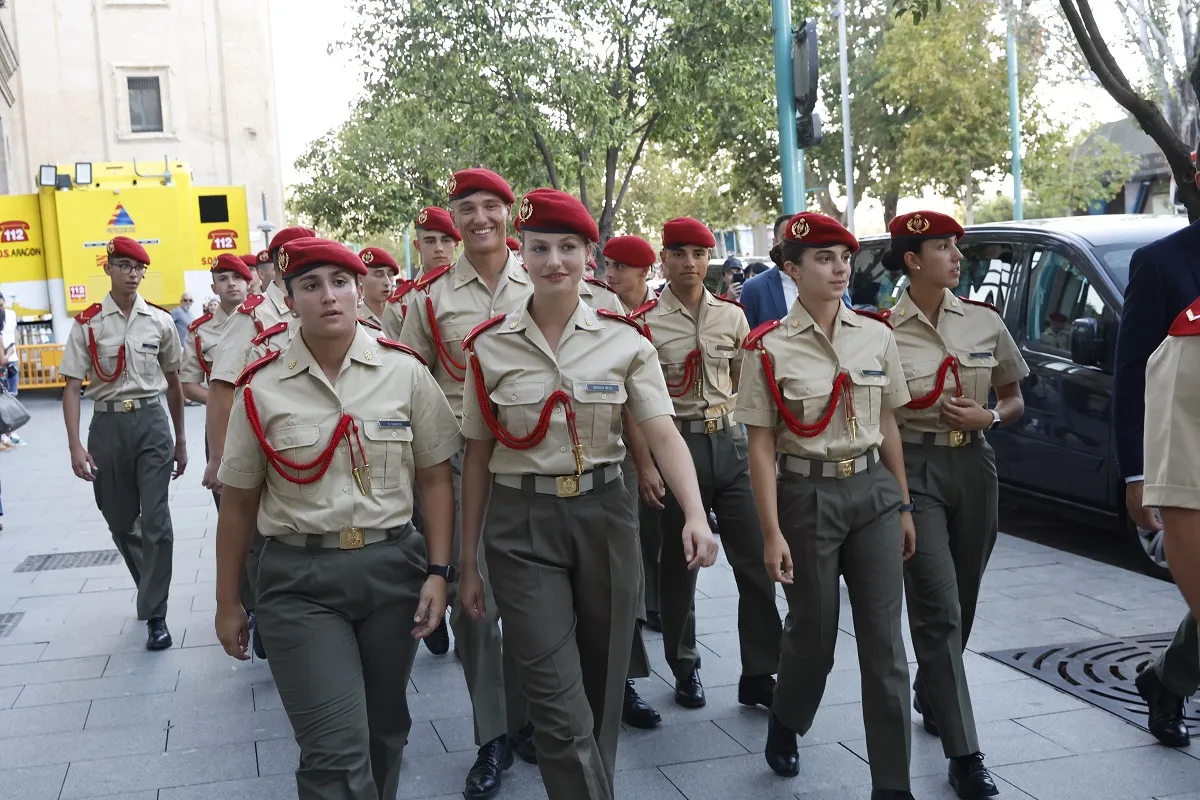 La princesa Leonor es una más en la Academia Militar.