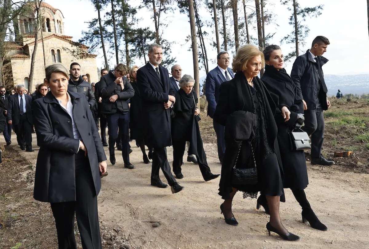 FUNERAL POR REY CONSTANTINO DE GRECIA , CEMENTERIO TATOI