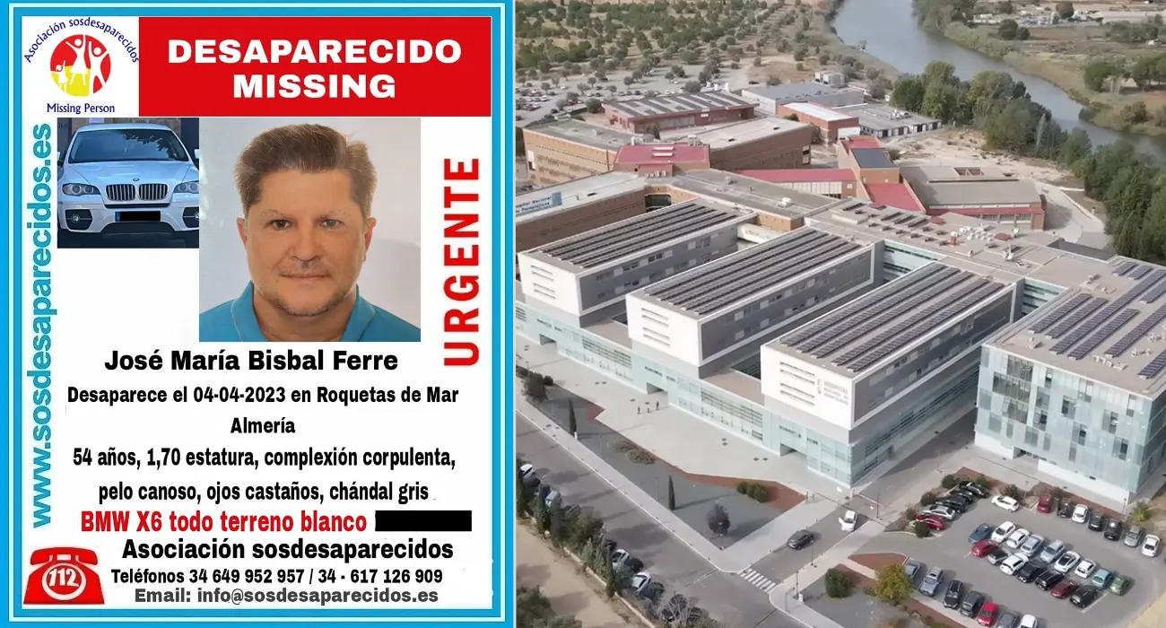 Cartel desaparición del hermano de David Bisbal y hospital donde le ingresaron.