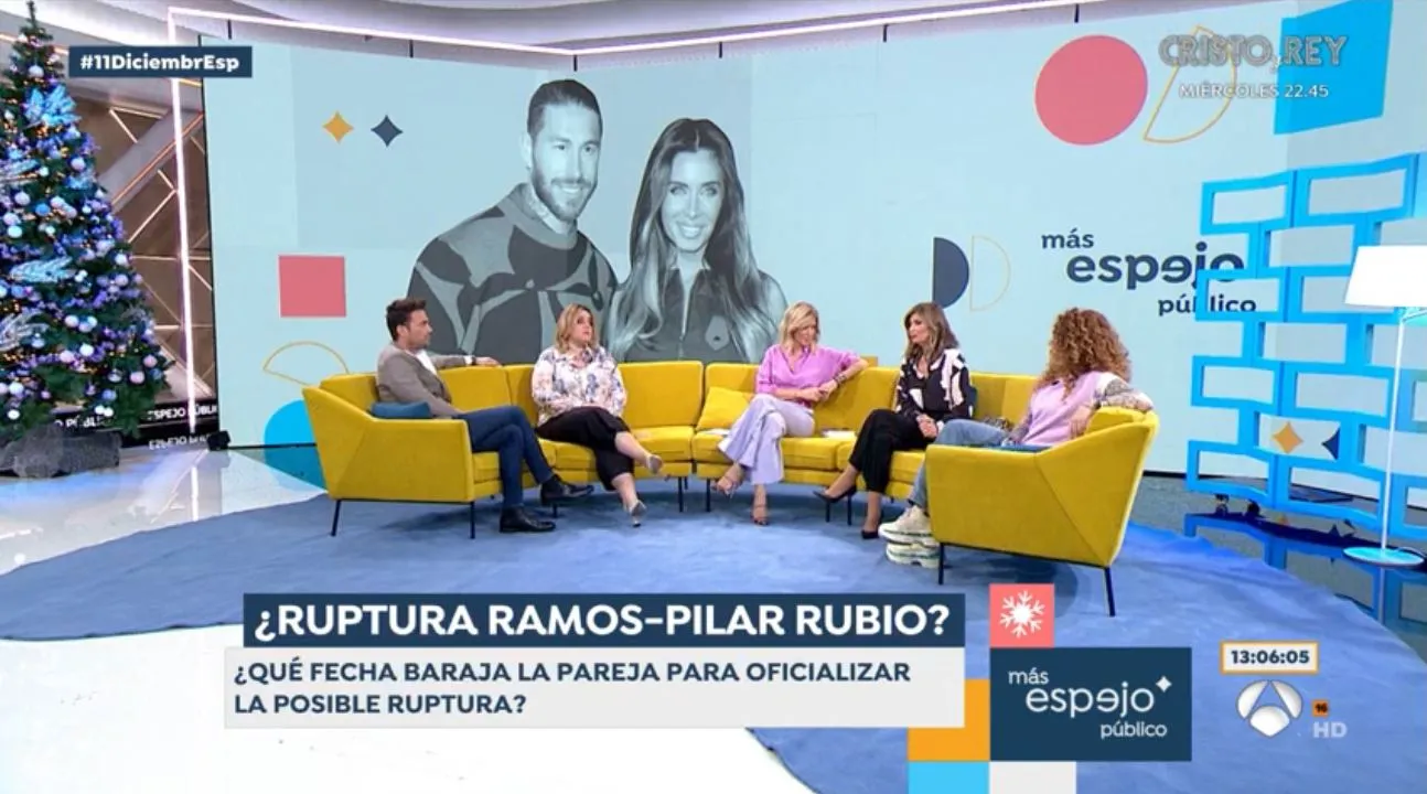 En 'Espejo público', hablando de Pilar Rubio y Sergio Ramos.