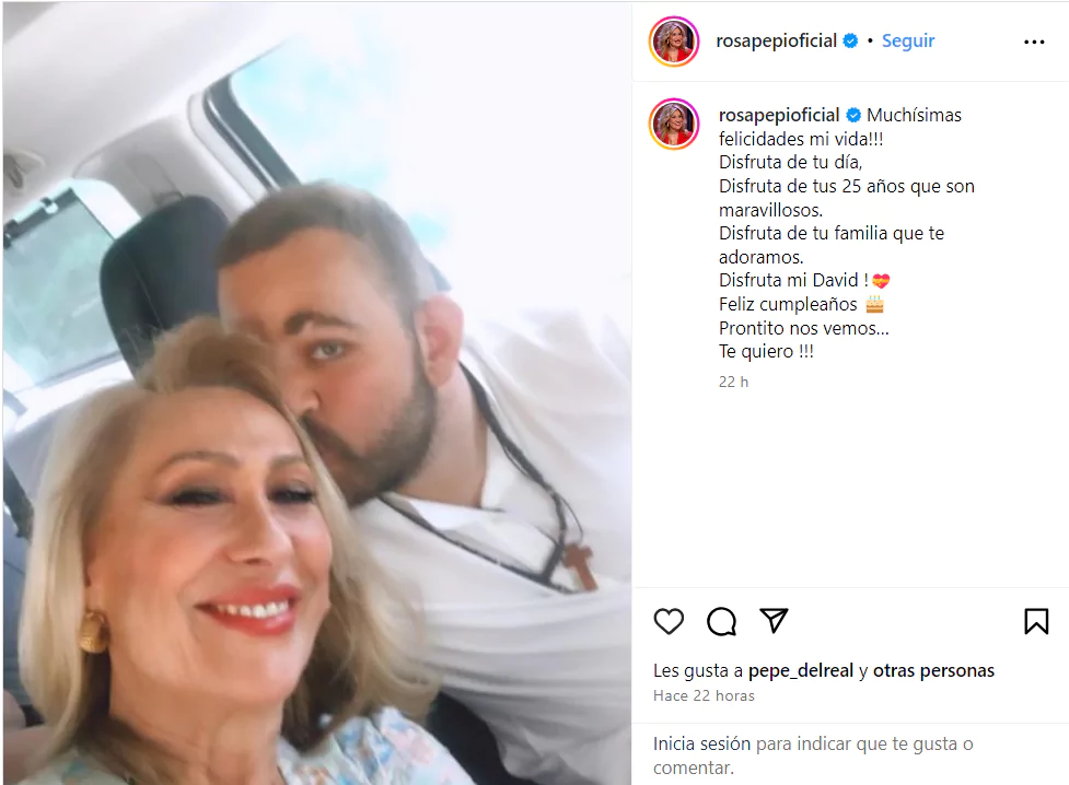 La familia de David Flores se ha volcado con él en su día especial (Instagram)
