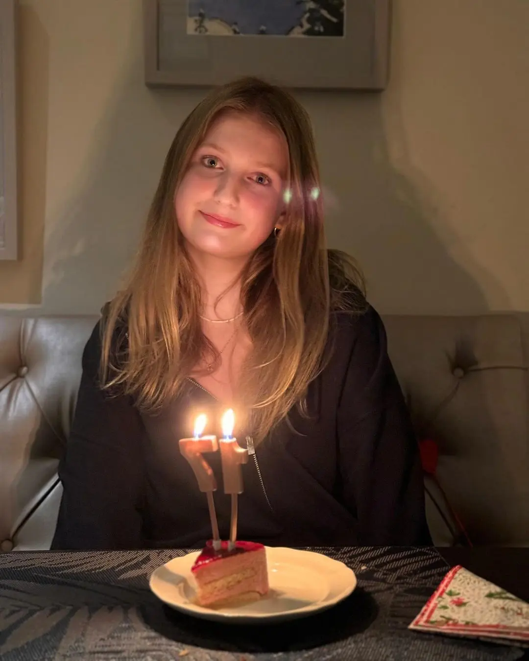 Emma van Vollenhoven en su 17º cumpleaños