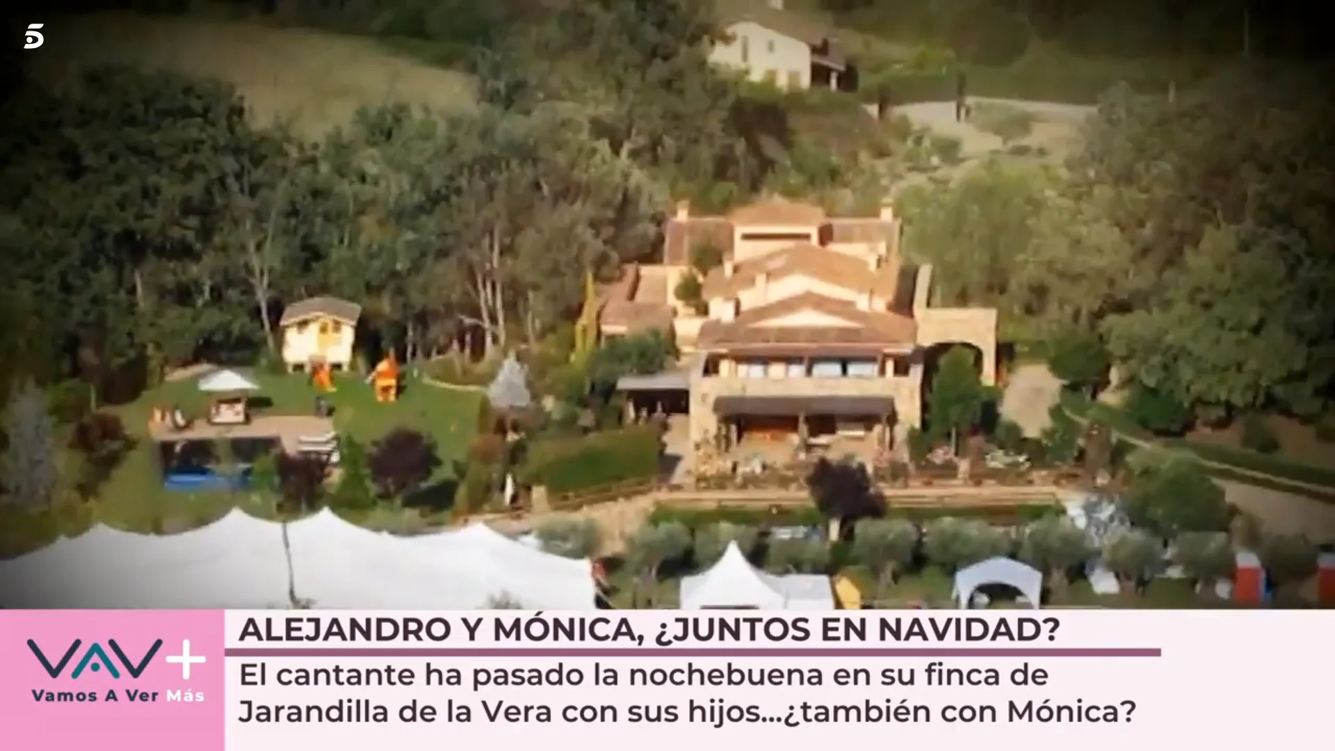 Alejandro Sanz y Mónica Cruz estarían pasando la Navidad juntos en su finca de Jarandilla De la Vera (Telecinco)