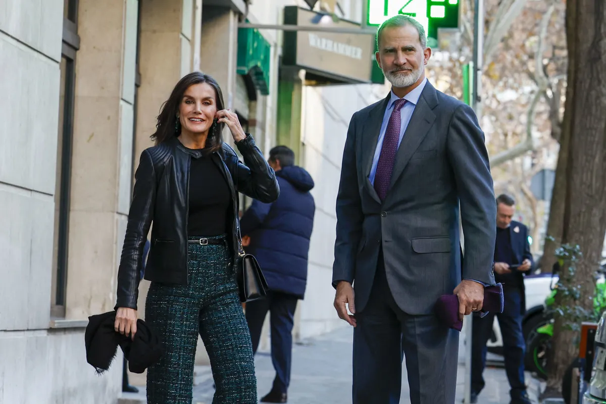 Felipe y Letizia, informales y muy sonrientes.