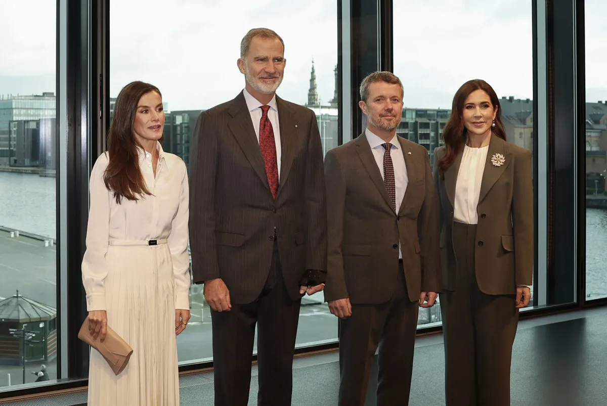 Felipe y Letizia con Federico y Mary Donaldson, el pasado octubre.