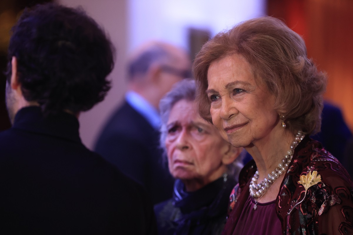 La reina Sofía junto a su hermana, Irene de Grecia.