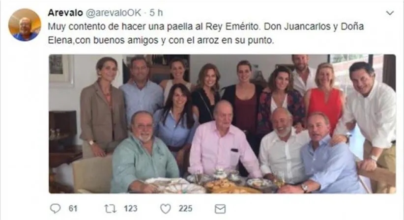 arevalo rey juan carlos amistad