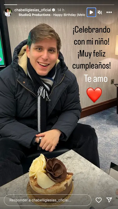 Alejandro Altaba, hijo de Chabeli Iglesias, celebra su cumpleaños (story)