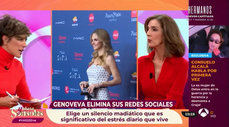 'Y ahora Sonsoles' comenta una exclusiva de Genoveva Casanova