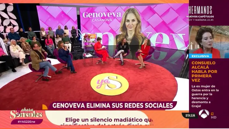 'Y ahora Sonsoles' comenta una exclusiva de Genoveva Casanova