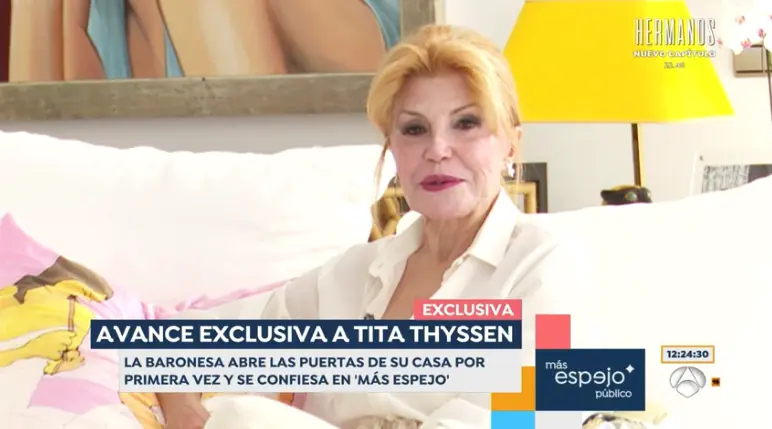 Miquel Valls presenta su entrevista a la baronesa Thyssen en 'Espejo público'