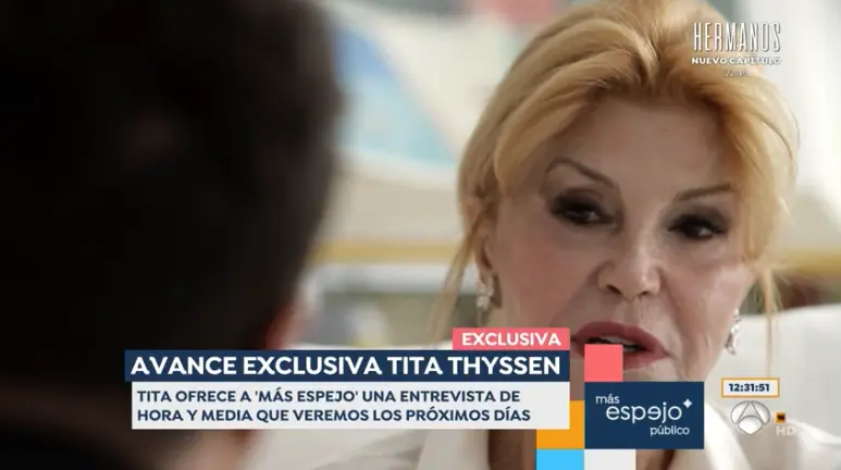 Miquel Valls presenta su entrevista a la baronesa Thyssen en 'Espejo público'