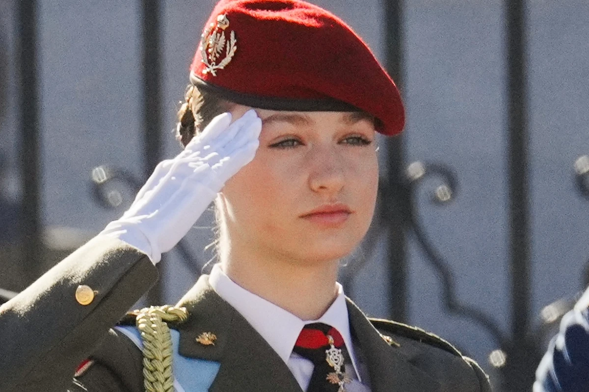 La princesa Leonor, en la Pascua Militar.