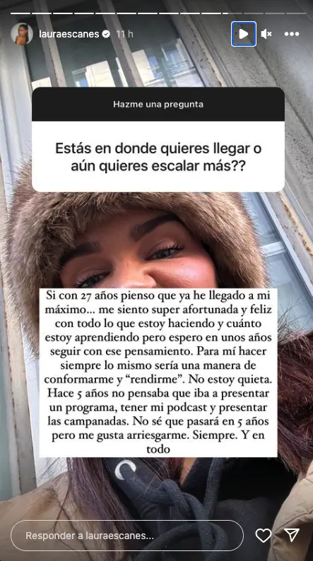 Laura Escanes habla de su vida sentimental con sus seguidores