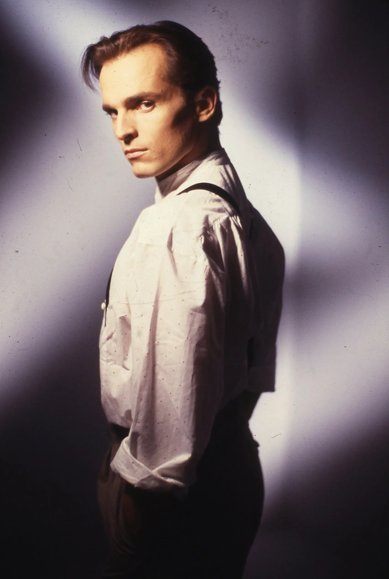 Miguel Bosé en una diapositiva de joven