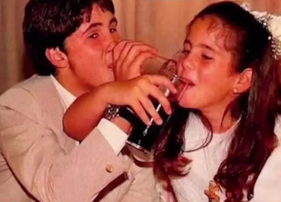 Kiko Rivera y Anabel Pantoja cuando eran pequeños.