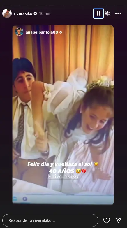 Anabel Pantoja felicita a su primo Kiko Rivera por su cumpleaños en stories