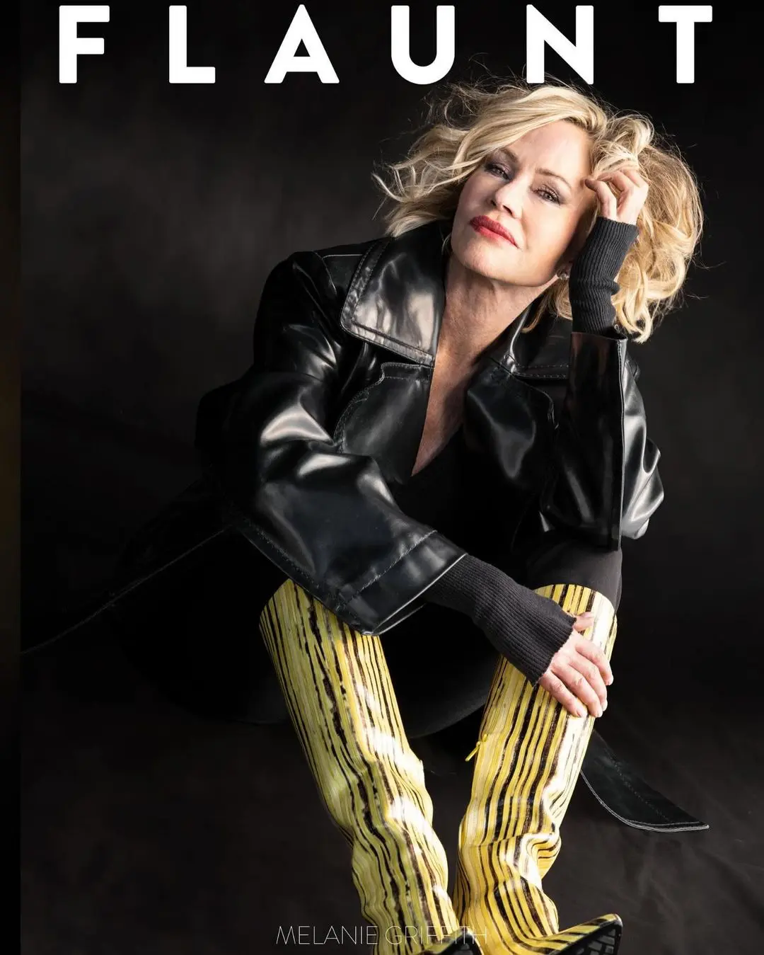 Melanie Griffith en la portada de la revista Flaunt