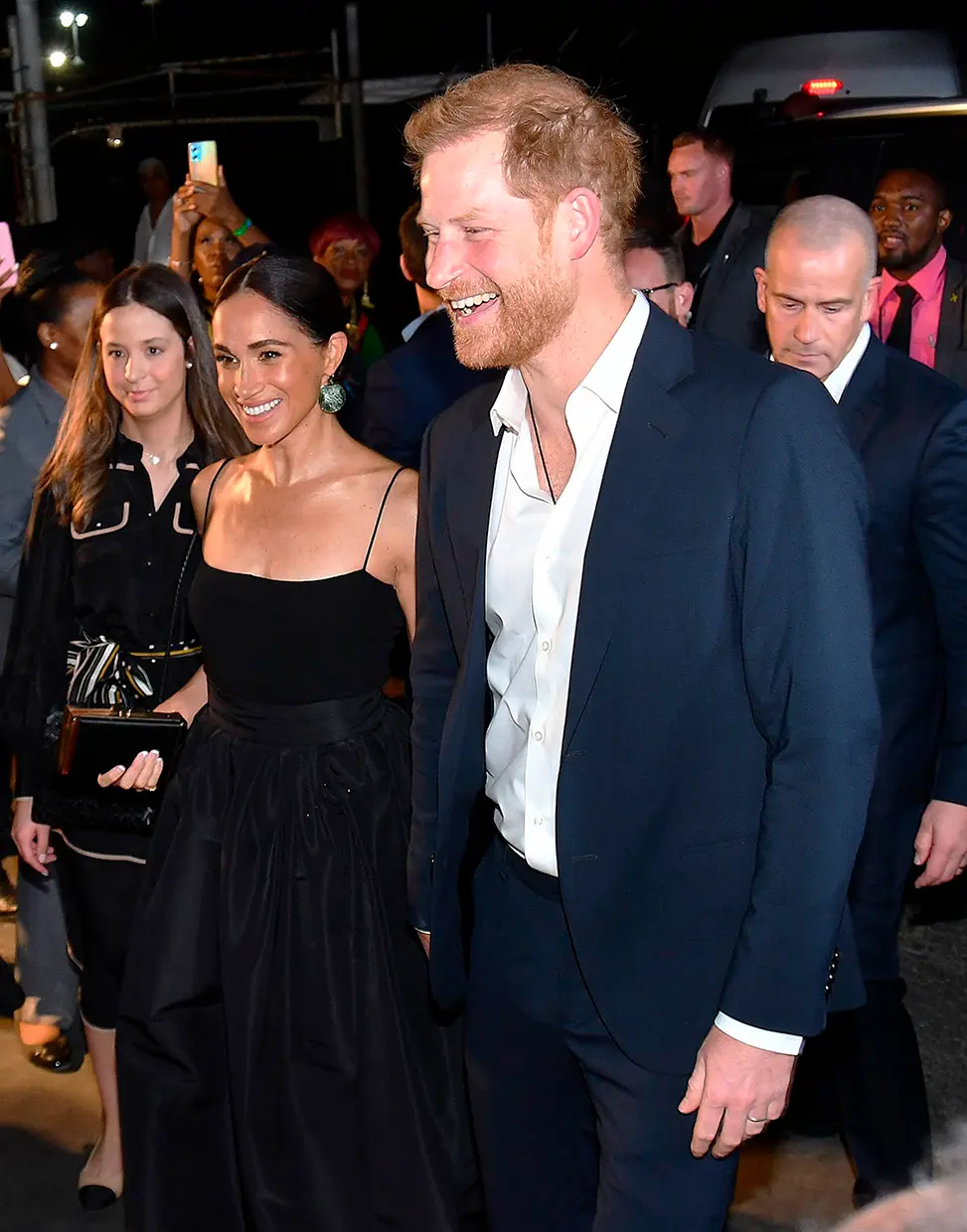 Meghan y Harry en un estreno de cine.