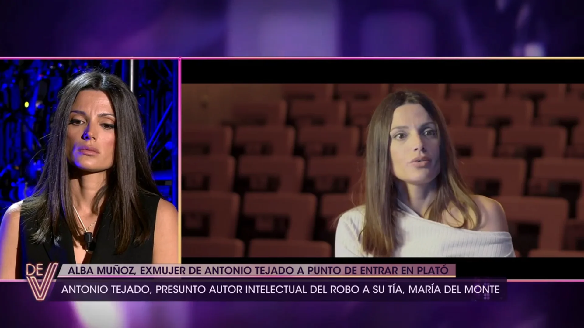 Alba Muñoz durante su entrevista en '¡De viernes!'