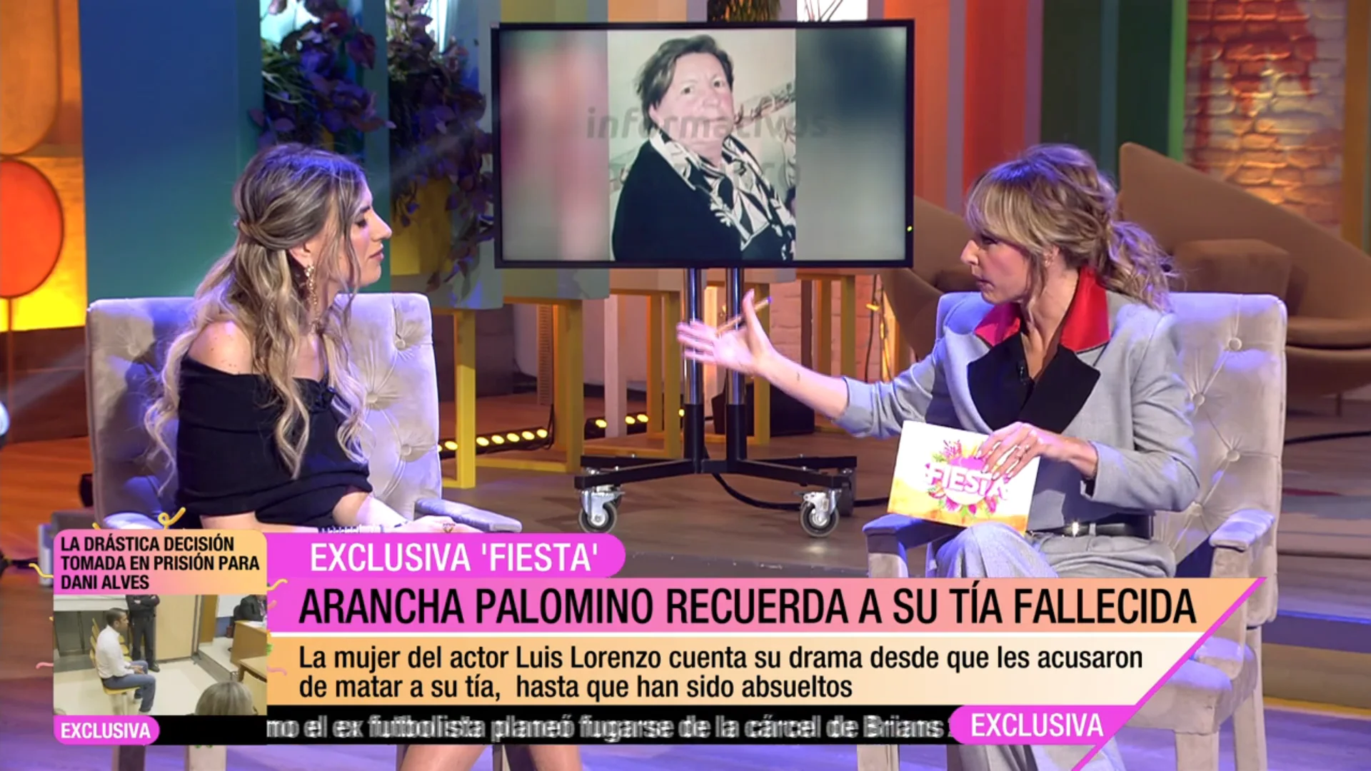 Arancha Palomino durante su entrevista en Fiesta 2