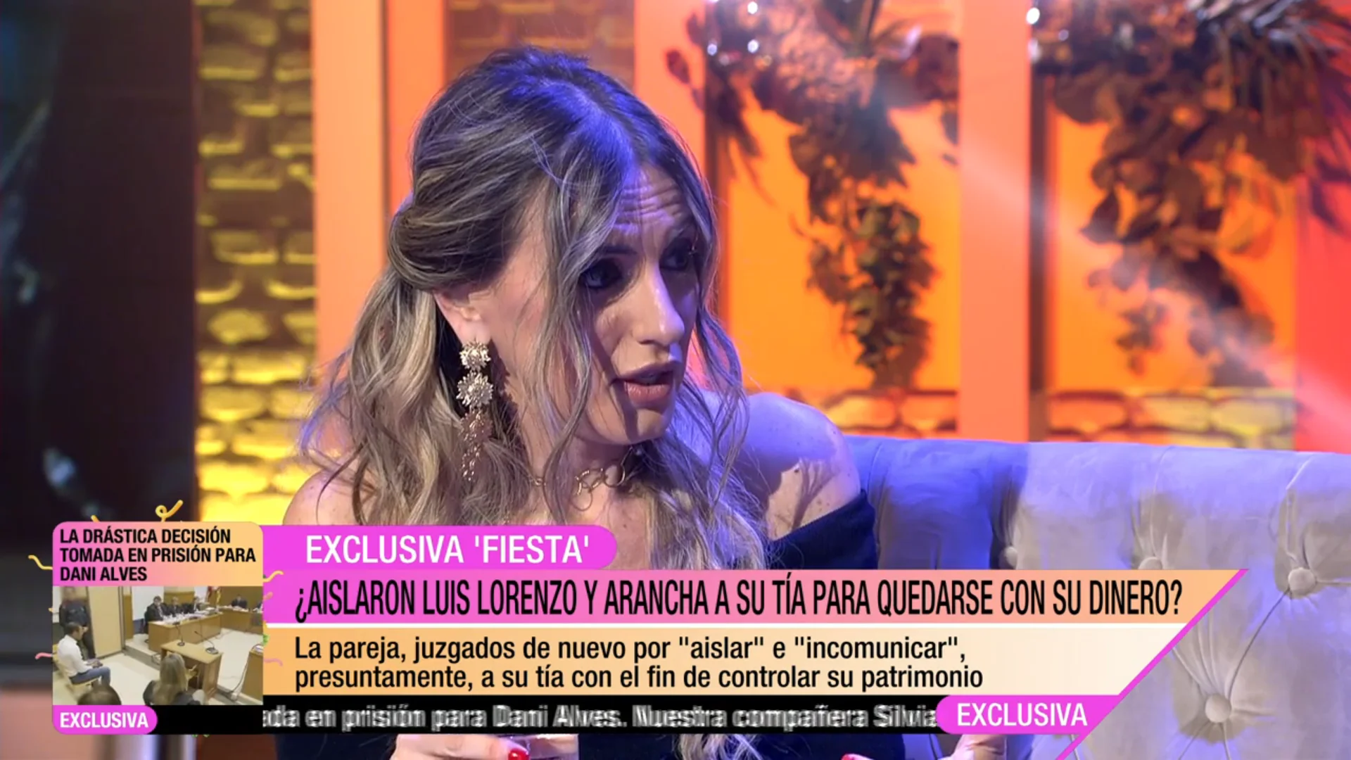 Arancha Palomino durante su entrevista en Fiesta 3