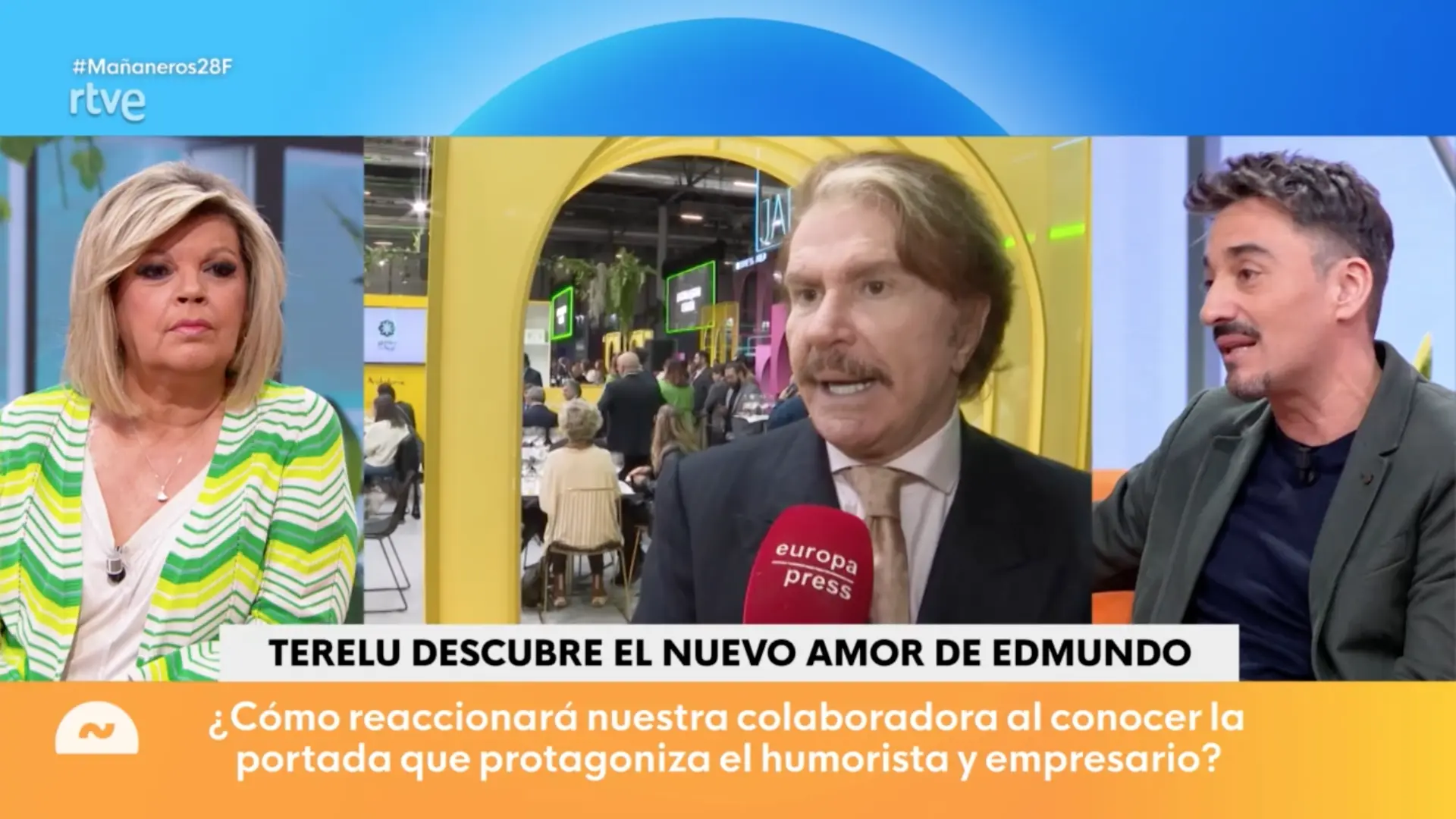 Terelu Campos, en 'Mañaneros', reaccionando a la noticia de Edmundo Arrocet.