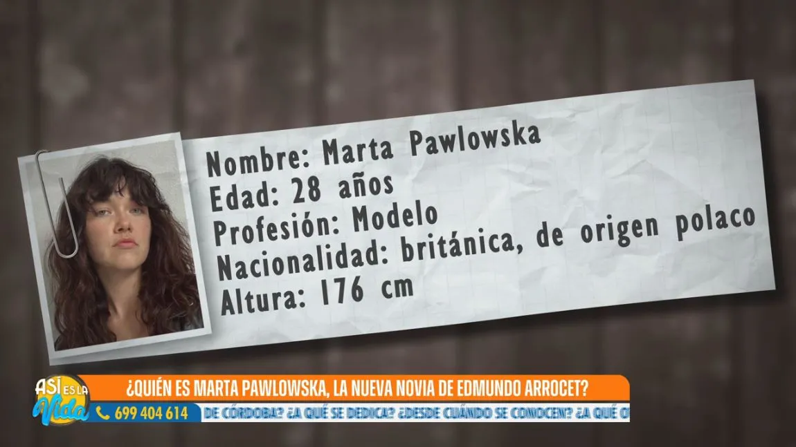 Descripción que hace 'Así es la vida' de Marta, la nueva novia de Bigote Arrocet.