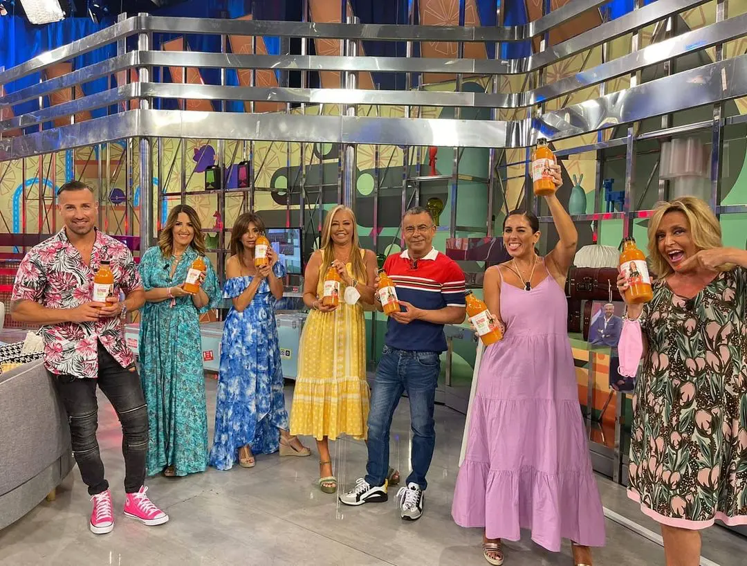 Belen esteban gazpacho con compañeros salvame