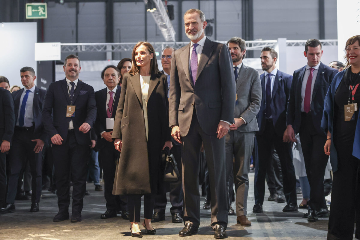Felipe y Letizia en la inauguración de ARCO 2024.