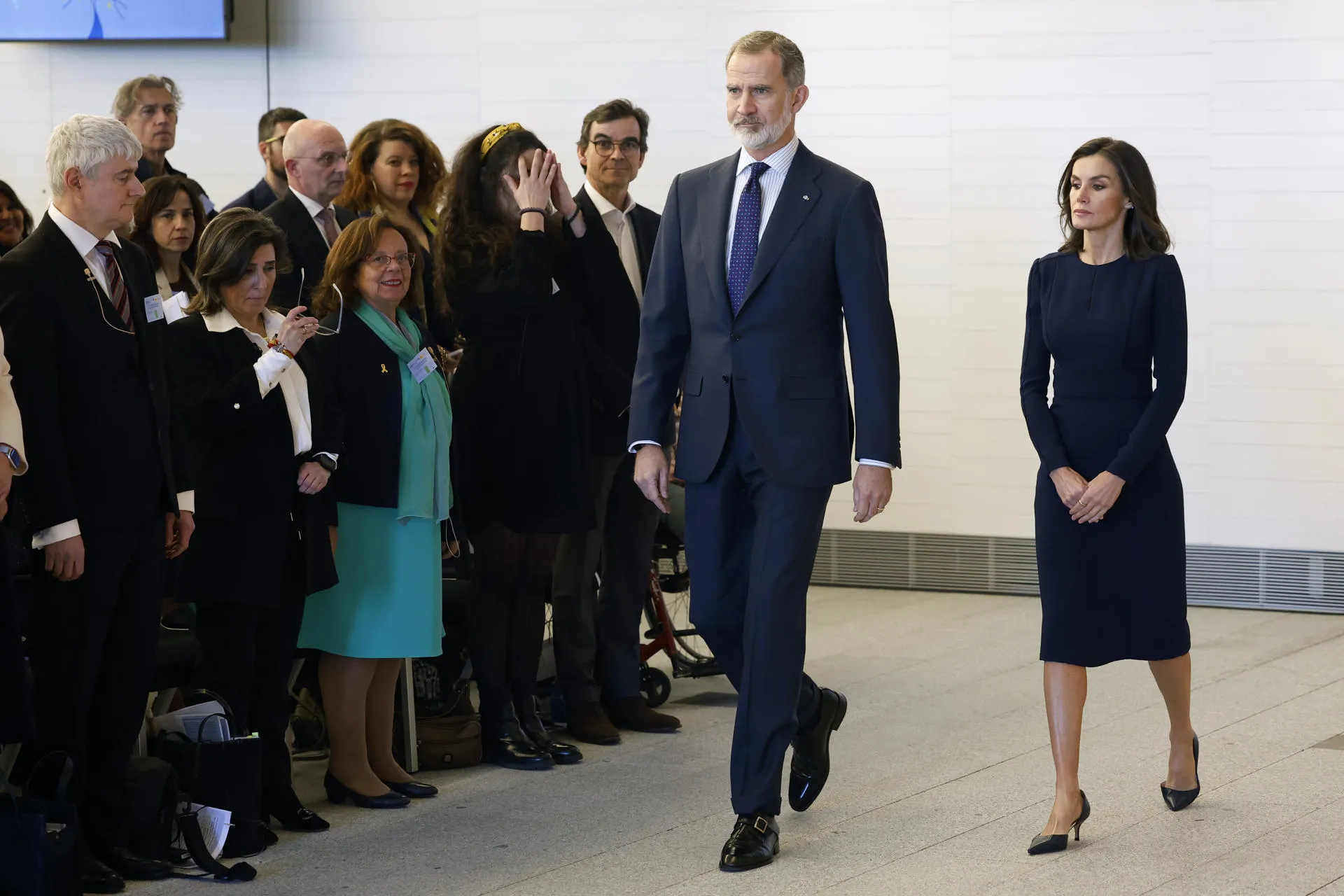 Felipe y Letizia, llegando al acto por el 20º aniversario del 11-M.