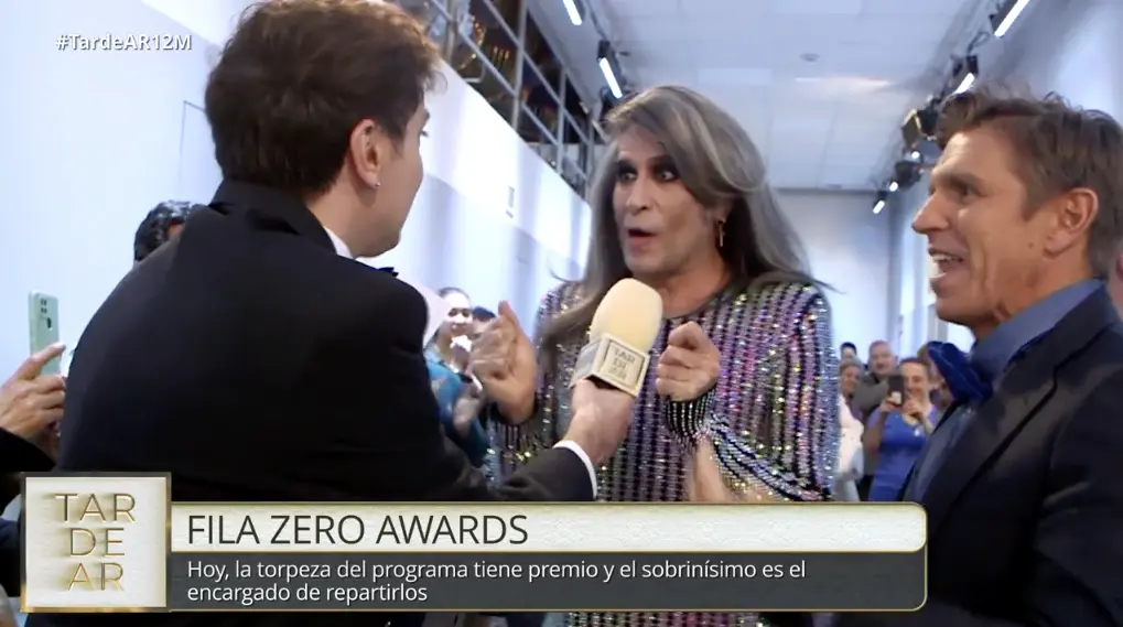 Ana Rosa y su sobrino Kike en los 'Fila zero awards'