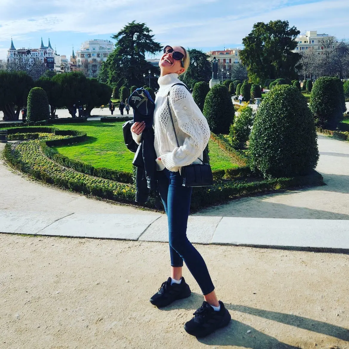 Pascalle Paerel, la novia de Sandra Barneda, posando en Madrid.