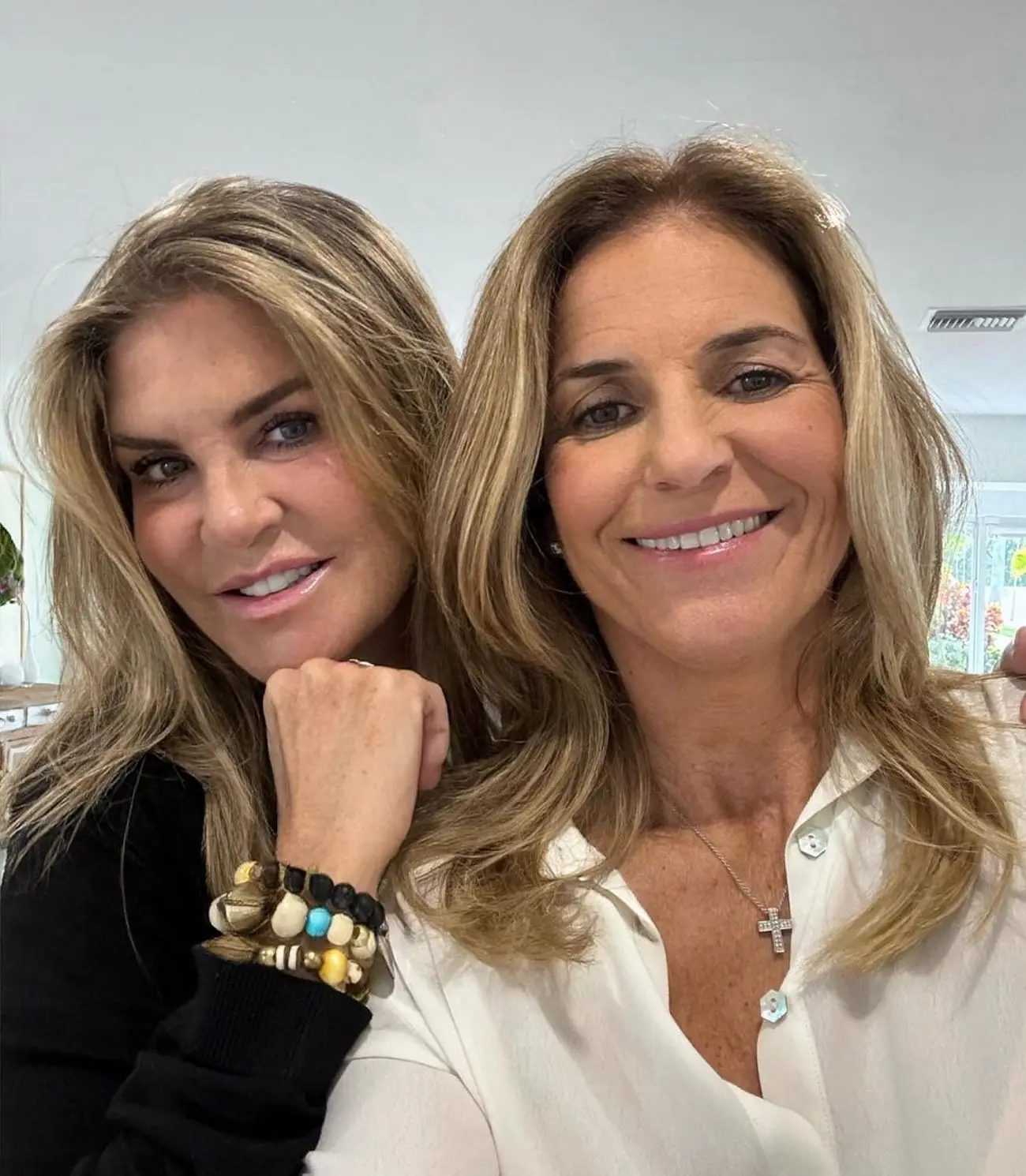 Susana Urribarri con Arantxa Sanchez Vicario