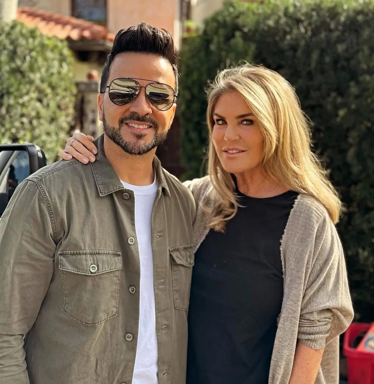 Susana Urribarri con Luis Fonsi