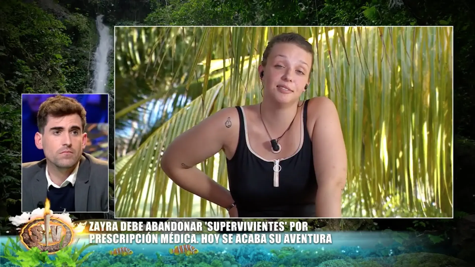 Zayra Gutiérrez, muy triste por tener que abandonar 'Supervivientes'.