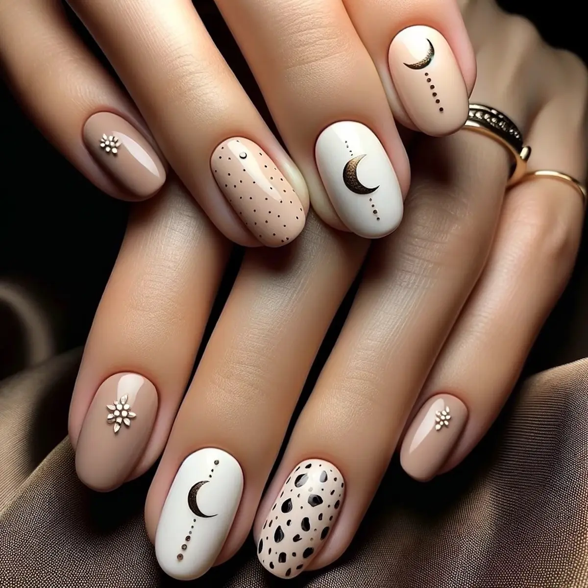 Nail art para uñas redondas