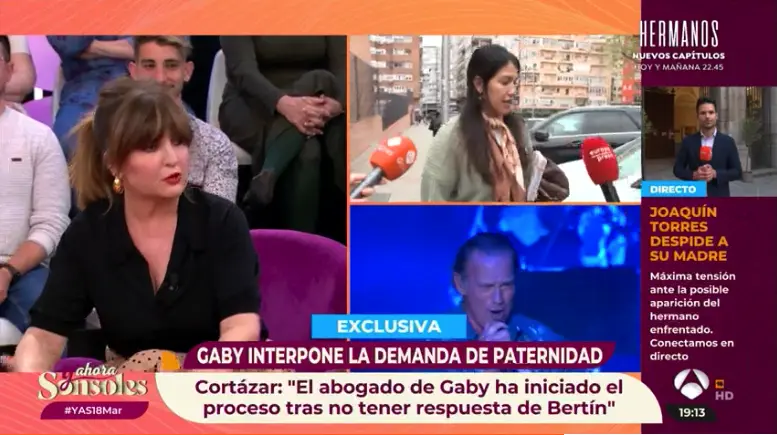 Beatriz Cortázar habla en 'YAS' sobre la demanda de paternidad de Gabriela Guillén a Bertín