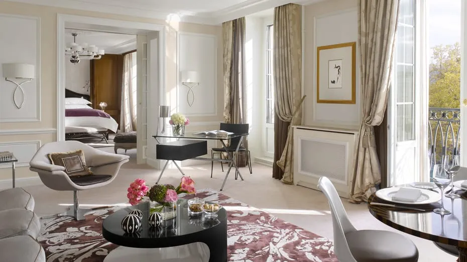 Habitaciones del Four Seasons de Ginebra.