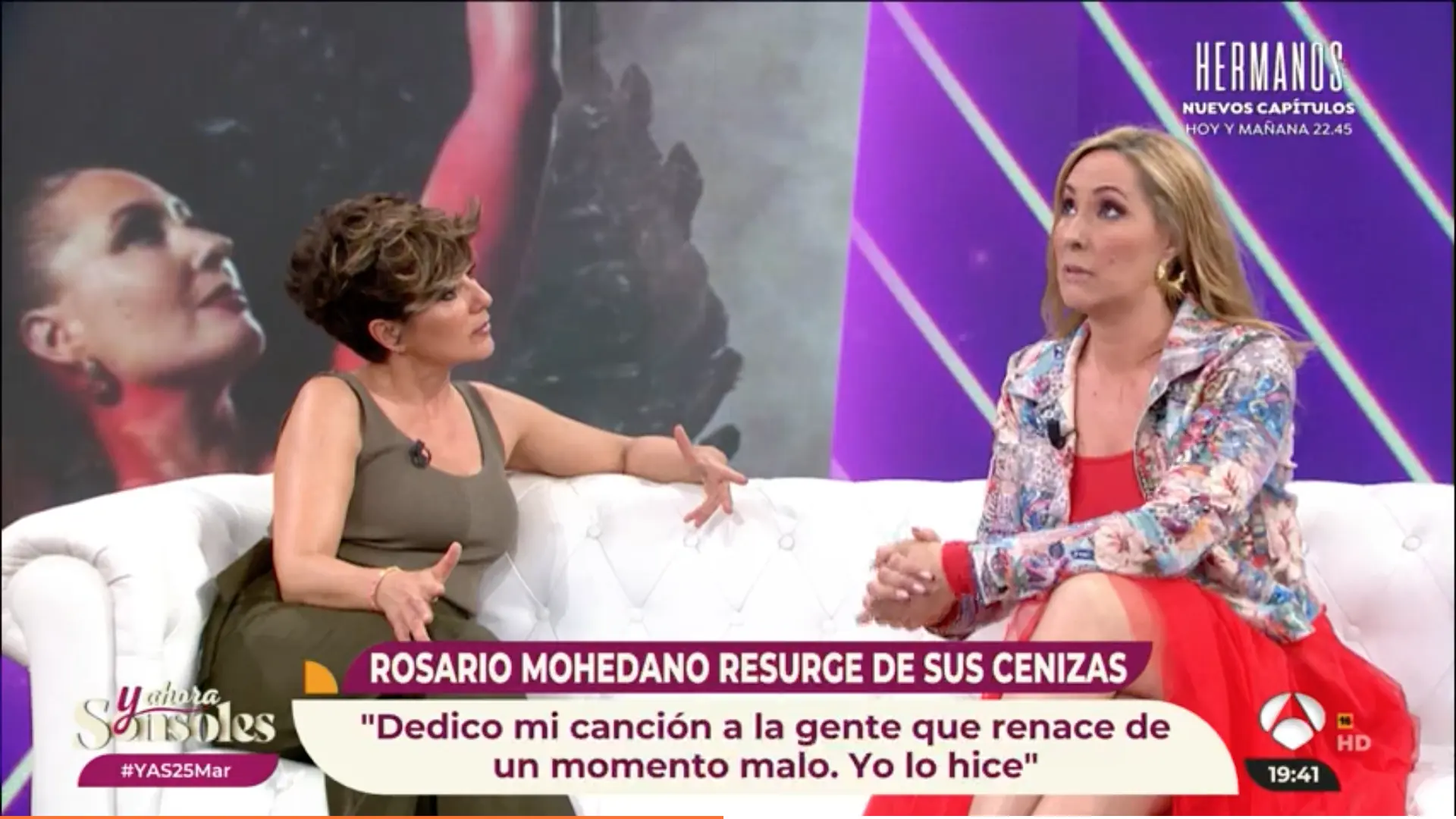 Chayo Mohedano, con Sonsoles Ónega en su programa.