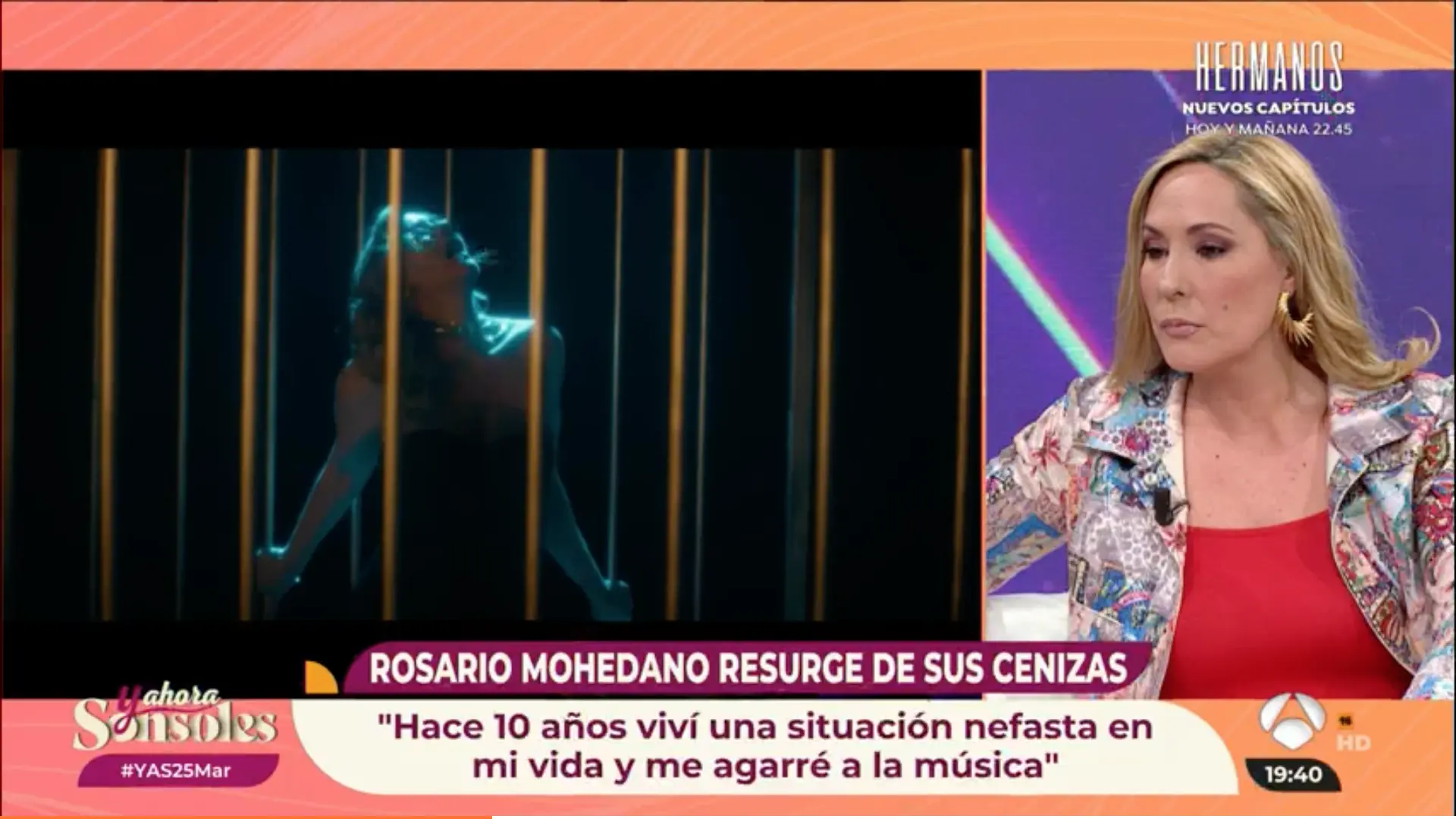 Chayo Mohedano, con Sonsoles Ónega en su programa.