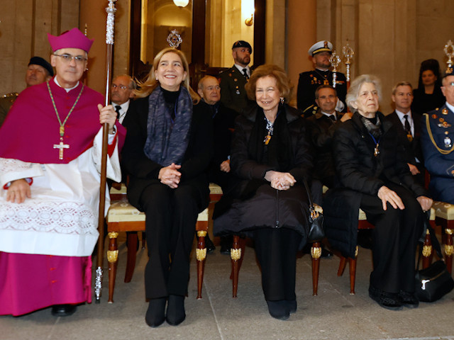 La infanta Cristina, la Reina Sofía e Irene de Grecia en el Palacio Real de Madrid.
Europa Press Reportajes / Europa Press
30/3/2024