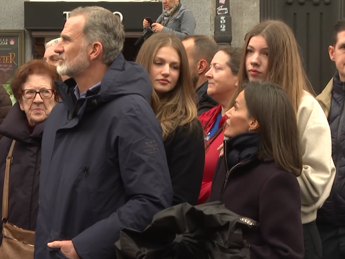 La Reina Letizia, el Rey Felipe VI, la Princesa Leonor y la Infanta Sofía acuden a una procesión en el centro de Madrid
Europa Press Reportajes / Europa Press
30/3/2024